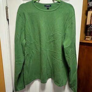 2X Lands End Cashmere Crewneck Sweater